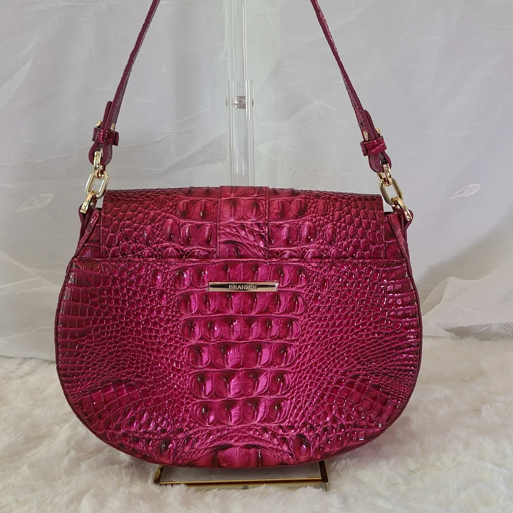 Brahmin Cynthia Shoulder Bag – Melbourne Croc Embossed Leather NWOT - Picture 6 of 9